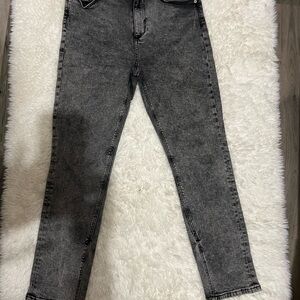 Zara Gray Straight Leg Jeans